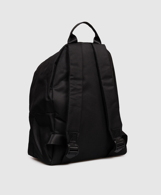 Comme des Fuckdown Чорний рюкзак з контрастним принтом логотипа FAS6CFACX00271 зображення 3