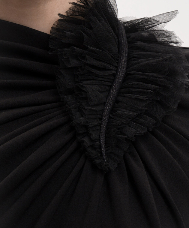 David Koma Черное боди с аппликацией SS26DK65BS изображение 5
