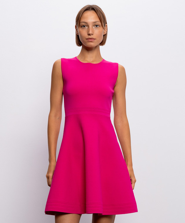 Herve Leger Розовое платье Anna 46DFP8583524 изображение 3