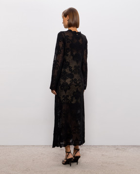 Twinset Чорна сукня з вовною альпаки 262TP3344