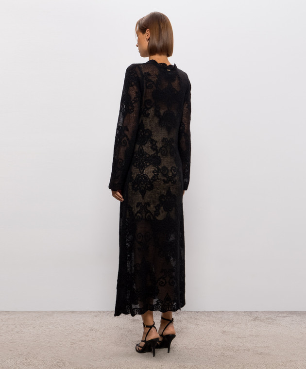 Twinset Черное платье с шерстью альпаки 262TP3344 изображение 3