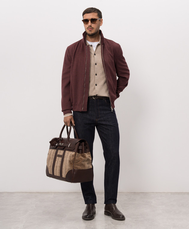 Brunello Cucinelli Футболка білого кольору з ефектом накладання шарів M0B137427 зображення 2