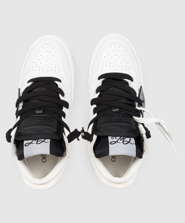 Off-White Белые кожаные кроссовки 3.0 Floating Arrow OWIA28MS26LEA001 изображение 4
