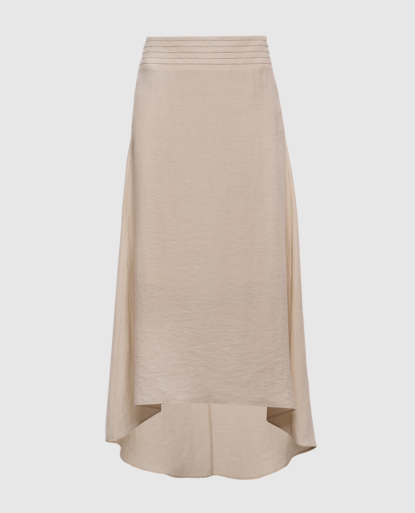 

Бежевая юбка с льном, Бежевый, Юбки-а-силуэта