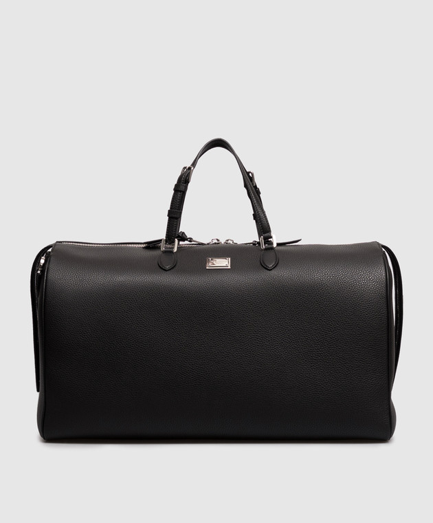 Dolce&Gabbana Черная кожаная дорожная сумка Vittoria BM2613A0370