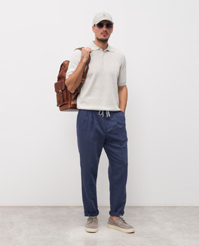 Brunello Cucinelli Серое поло M29400025