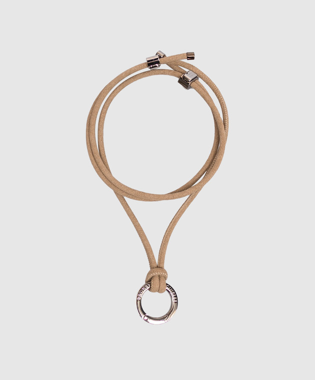 Brunello Cucinelli Бежевый шнурок для очков MACP9G003