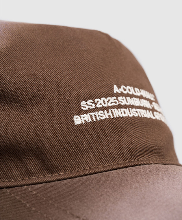 A Cold Wall Коричневая кепка с винтажным эффектом ACWUA240 изображение 4