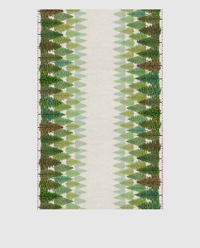 TESSITURA TOSCANA TELERIE Серая скатерть FAIRY TREES NT210115080037