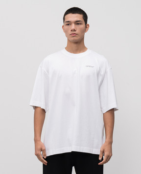 Off-White Біла футболка Scribble 44MAA120F5J00M