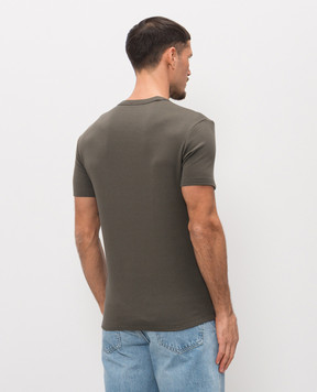 Tom Ford Футболка кольору хакі T4M081040