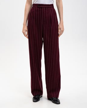 Max & Co Бордовые брюки ON THE ROCK с шерстью ONTHEROCK