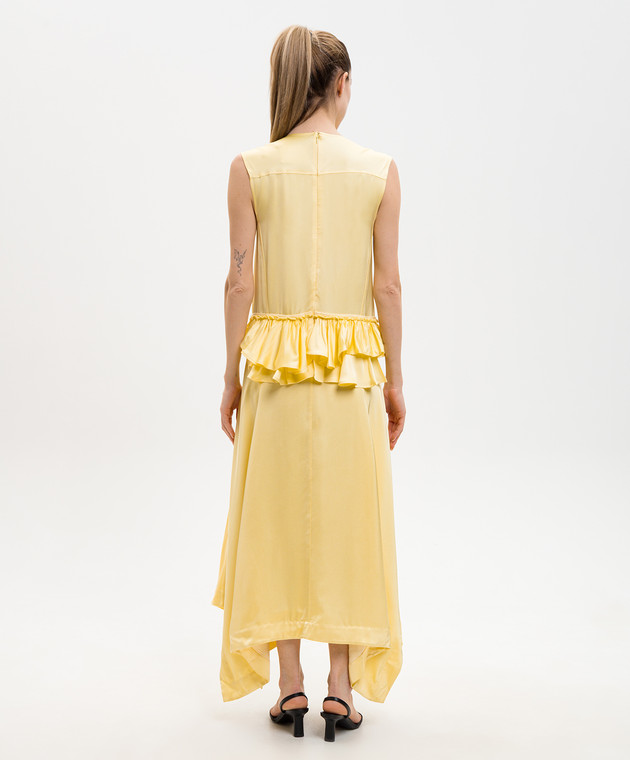 Jil Sander Желтое платье с рюшами J02CT0575J65022 изображение 4