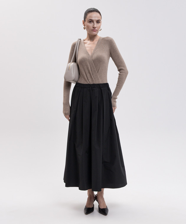 Max Mara Weekend Чорна спідниця міді IEFEBO WKIEFEBO зображення 2