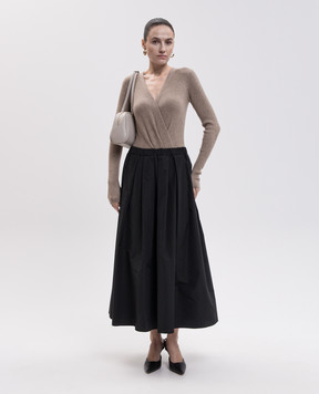 Max Mara Weekend Черная юбка миди IEFEBO WKIEFEBO