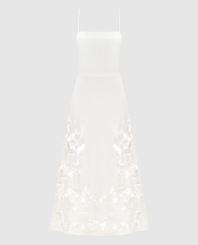Simkhai Біла сукня Annabella Soutache з льоном 1261197SW