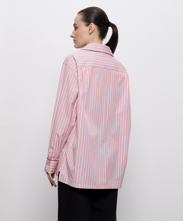 Dolce&Gabbana Рожева сорочка в смужку F5U28TFR517 зображення 3