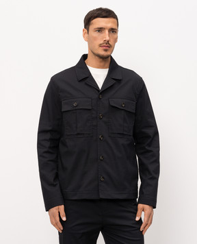 Officina 36 Чорна куртка в стилі сорочки 0774700528