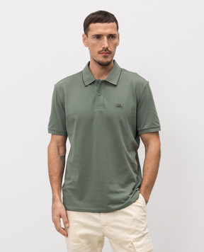 C.P. Company Зелене поло з логотипом MPL722A005263W