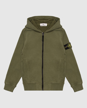 Stone Island Детская зеленая спортивная куртка с логотипом L2S166100006S0A2068