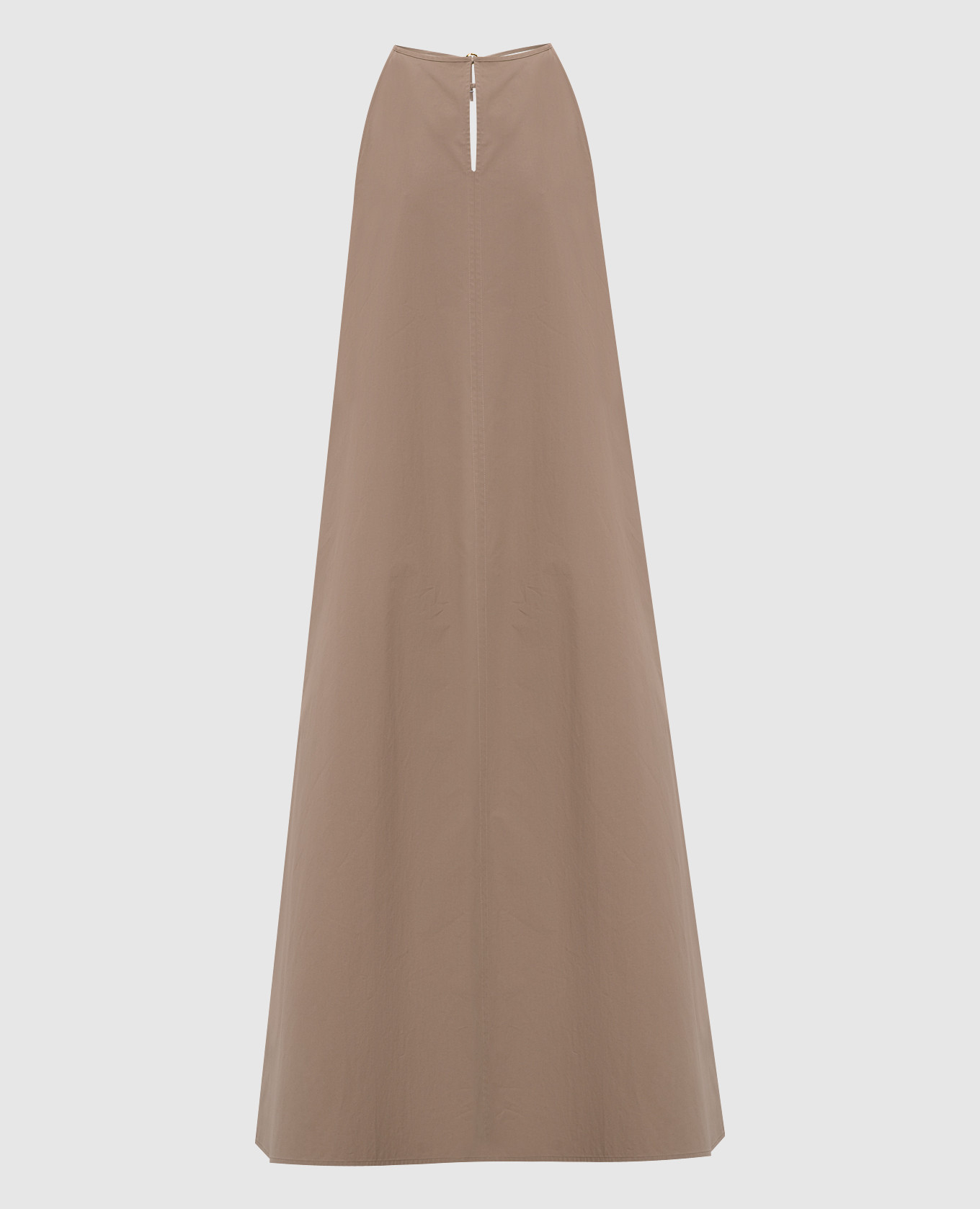 Коричневое платье макси