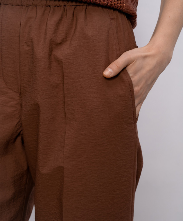 Brunello Cucinelli Коричневі штани M0F79P9131 зображення 5