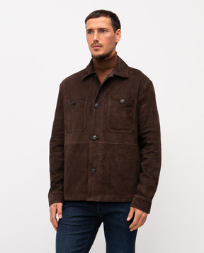 Stilnology Коричнева замшева куртка 83P345