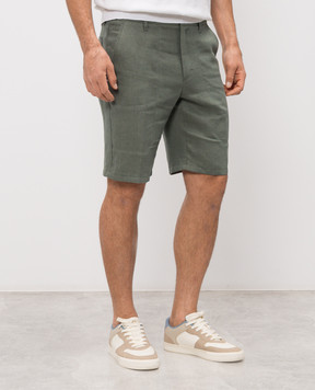 Stefano Ricci Зелені шорти з льону і шовку M8T6100060TXFIL