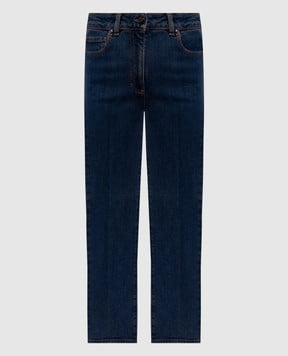 Peserico Сині джинси з патчем логотипа P04842L12R04280