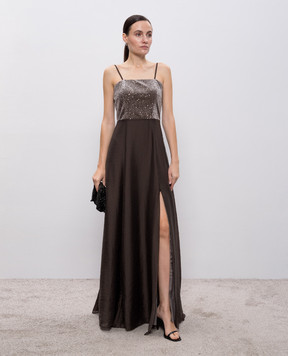 Peserico Платье макси с пайетками E027636645B