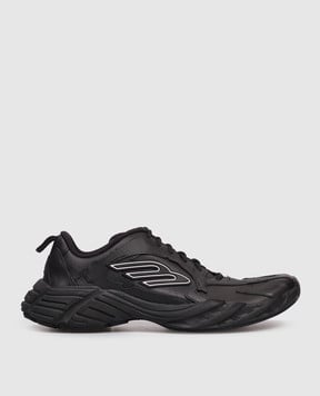 Balenciaga Чорні шкіряні кросівки Monday 825418WDTSC