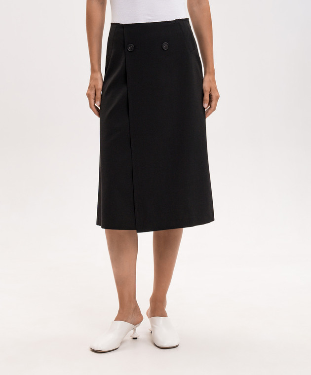 Maison Margiela MM6 Черная юбка с шерстью S52ME0035M35436 изображение 3