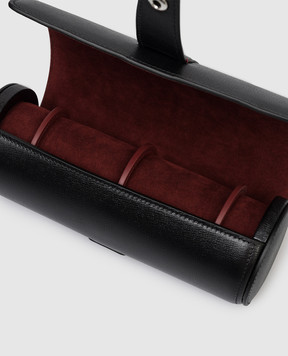 Brunello Cucinelli Чорний шкіряний футляр для годинників MWRLBU161