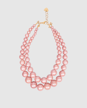 Dolman Bijoux Розовые двухслойные бусы 75181