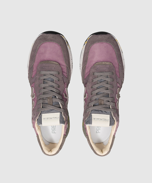 Premiata Фиолетовые комбинированные кроссовки Mick 0.1 MICK01 изображение 4