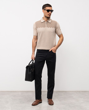 Stefano Ricci Чорні джинси з патчем логотипа MFT61B1010T286BK