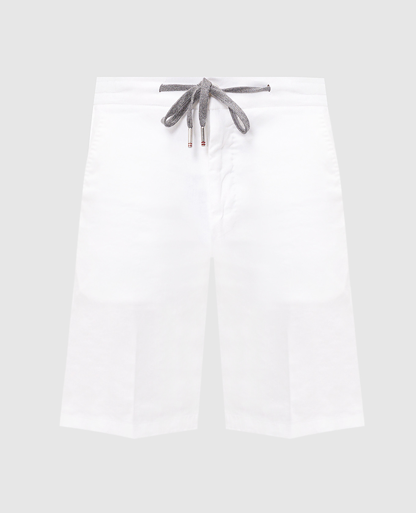 Белые шорты с льном