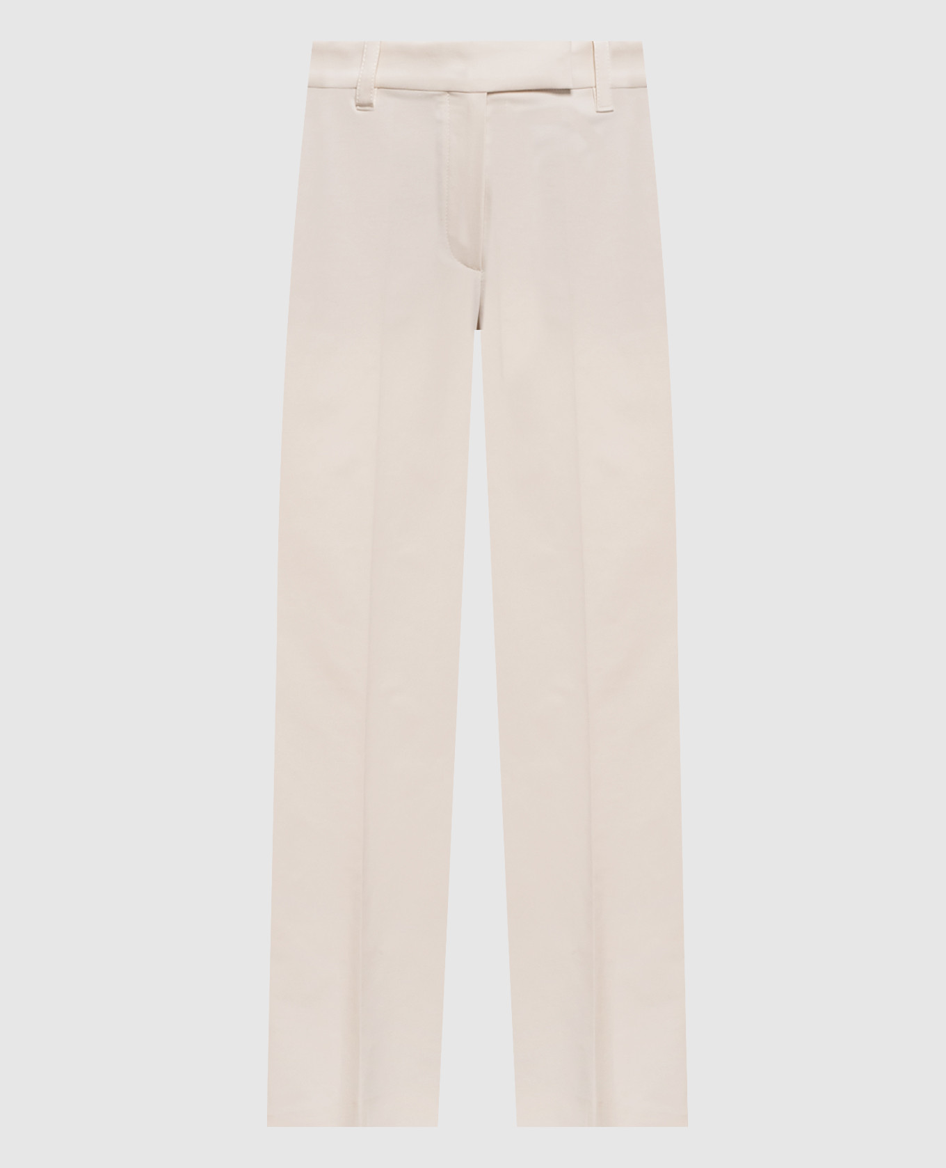 Брюки цвета айвори с цепочкой мониль