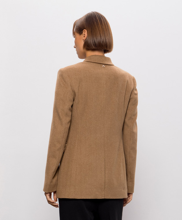 Twinset Жакет из шерсти коричневого цвета 262AT2260 изображение 4
