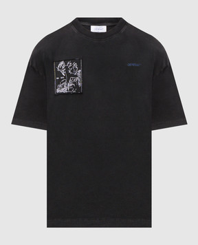 Off-White Сіра футболка Faded Painting 44MAA120F5J00S