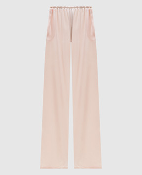 Ermanno Scervino Рожеві штани із шовку D482P764NXE