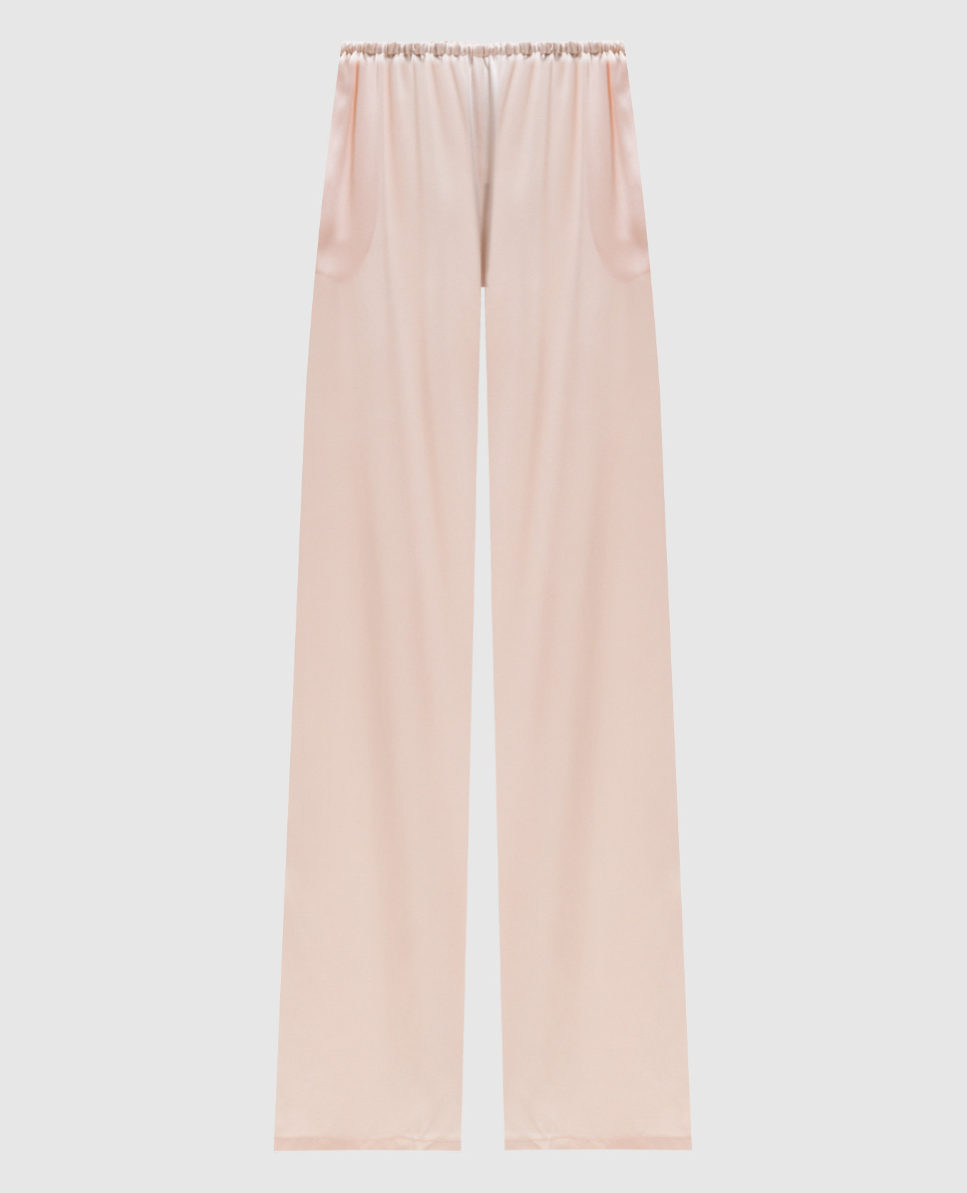 Рожеві штани із шовку