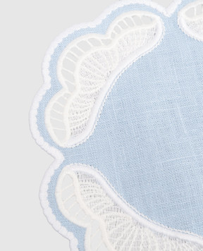 Truffle Bee Голубая подставка для чашек Oyster из льна LC01C2S6