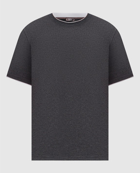 Peserico Серая меланжевая футболка R55044J0Q602358