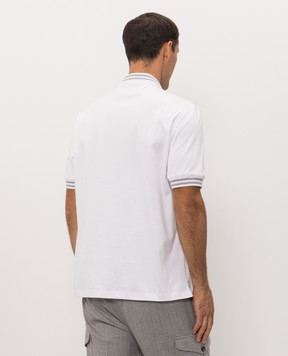 Brunello Cucinelli Белое поло с эмблемой M0B133940T