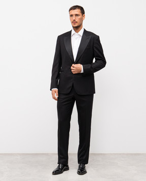 Stefano Ricci Чорний костюм з вовни M2SFFI1S26HB