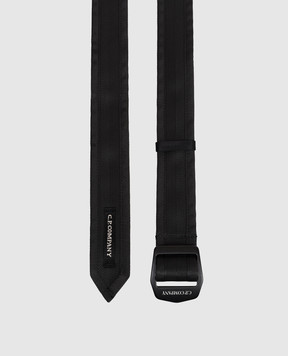 C.P. Company Чорний ремінь з нашивкою логотипа MAC269A110243A