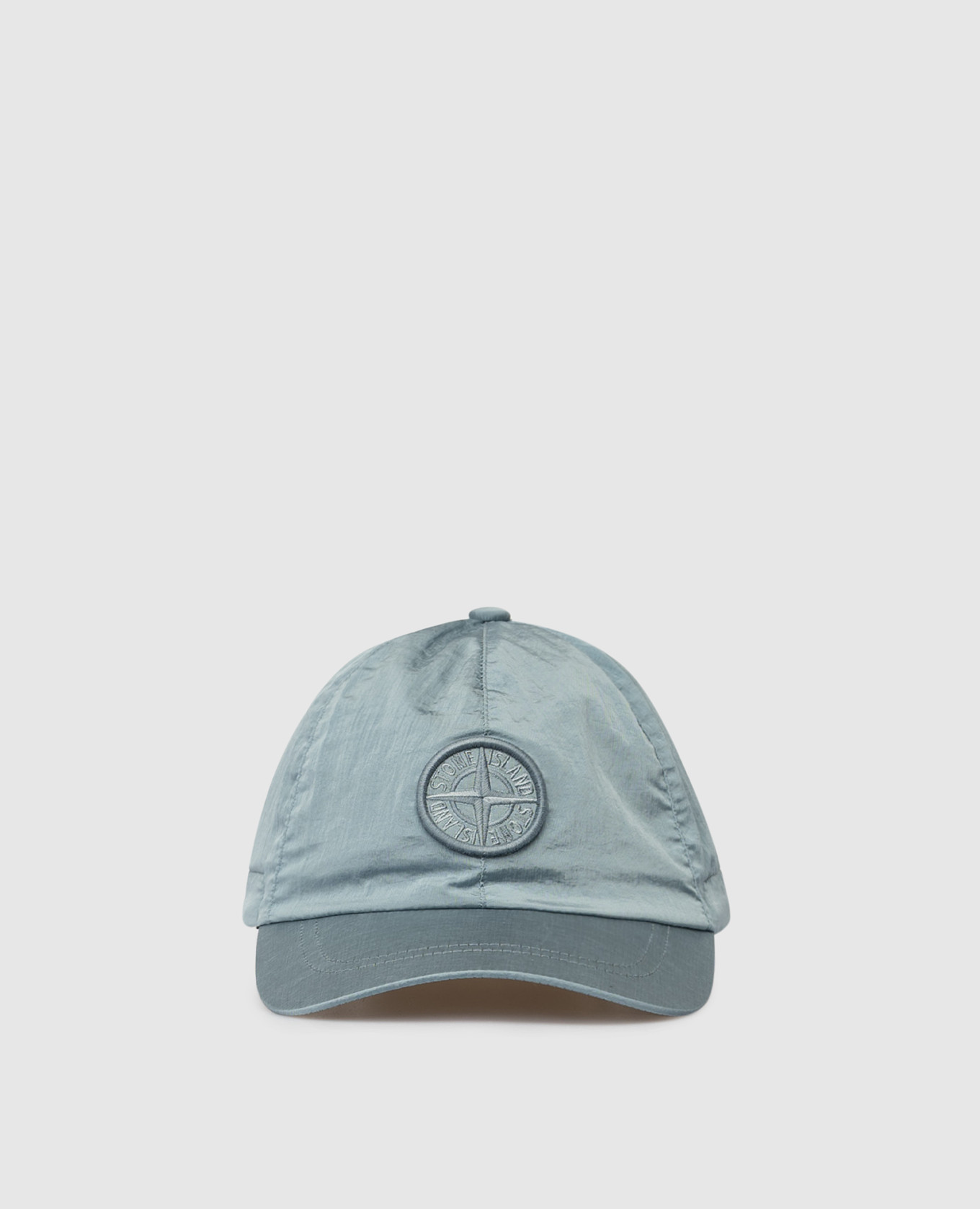 

Детская голубая кепка с фактурной эмблемой, Голубой, Кепки
