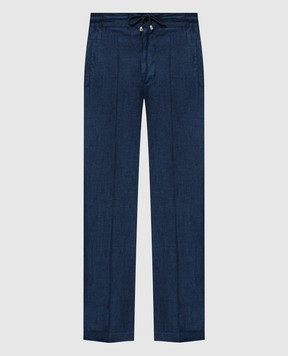 Doriani Cashmere Сині штани з льону P207269NP269782538