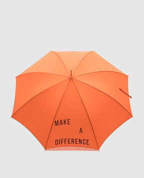 Pasotti Оранжевый зонтик-трость Make a Difference OMITDO20RASOSUMMER20